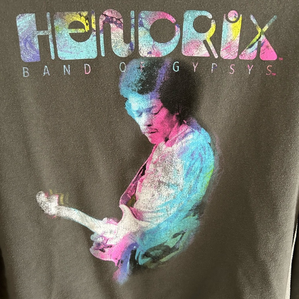 Jimi Hendrix Band Of Gypsys Small Tie Dye Hippie Band Sweatshirt